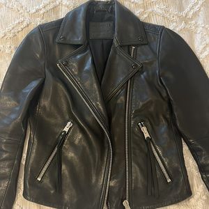 All Saints Leather Biker Jacket